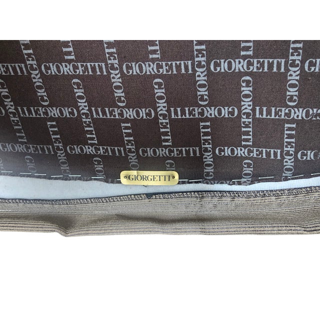 1980s Pair of Progetti Lounge Chairs by Umberto Asnago for Georgetti For Sale - Image 14 of 14