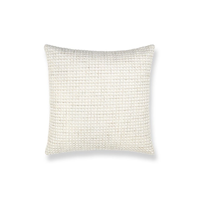 Contemporary The House Of Scalamandré Heatherton Square Pillow In Swan For Sale - Image 3 of 3