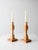 Contemporary Pair of Vintage Handmade Wooden Candlesticks For Sale - Image 3 of 11