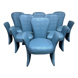 Post Modern Wing Dining Chairs - Set of 6 For Sale