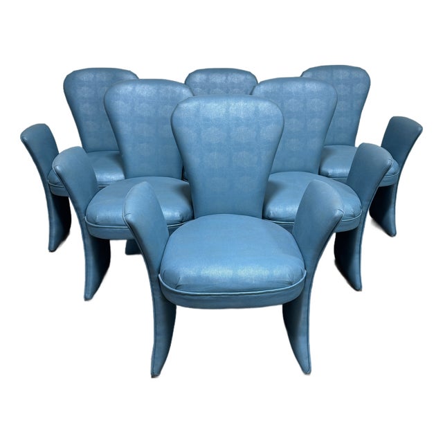 Post Modern Wing Dining Chairs - Set of 6 For Sale