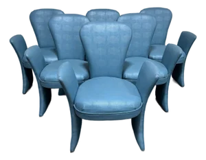 Post Modern Wing Dining Chairs - Set of 6