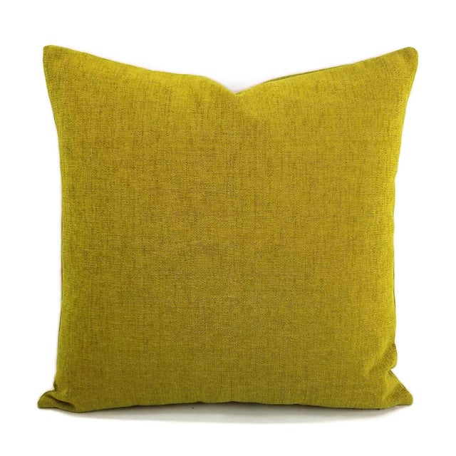 Arc Com Fabric Spirit in Kiwi Pillow Cover - 20" X 20" For Sale In Portland, OR - Image 6 of 6