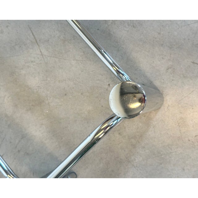 Black Steel and Smoked Glass Coffee Table, 1970s For Sale - Image 8 of 9