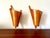 Wood Veneer Leaf Wall Sconce, 1980 For Sale - Image 10 of 11