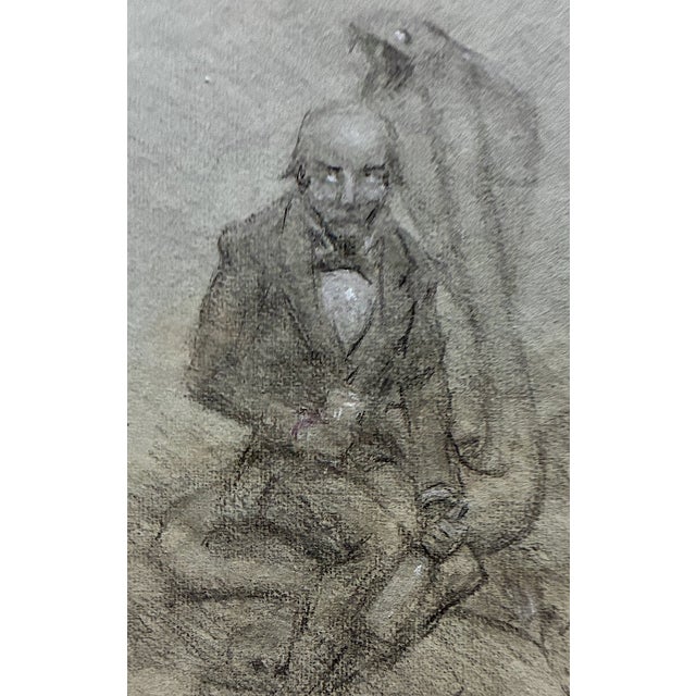 Impressionist The Perils of Dissipation in a Drawing by Granville Redmond (1871-1935) For Sale - Image 3 of 5