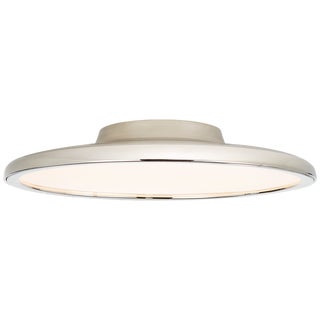Peter Bristol for Visual Comfort Signature Dot 16" Flush Mount in Polished Nickel For Sale