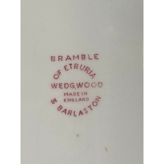 1960s 1960s Wedgwood Bramble Pink 8.25” Set of 4 Plates For Sale - Image 5 of 12