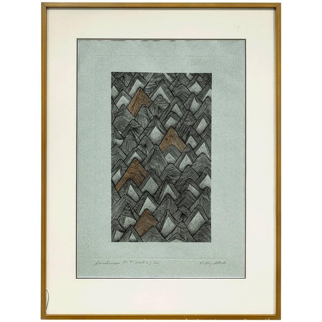 Kathy Stark, Sandscapes #4 Florida Artist Abstract Modernist Signed Print For Sale In Miami - Image 6 of 6