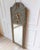 18th Century Beautiful Louis XVI period trumeau in grey-green painted wood For Sale - Image 4 of 10