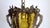 Antique Brass Glass Chandelier, 1930s For Sale - Image 10 of 11