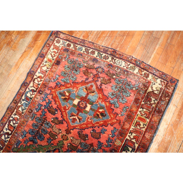 Textile Zabihi Collection Persian Hamedan 20th Century Antique Oriental Rug For Sale - Image 7 of 7