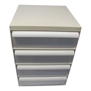1960s Kartell Italian Plastic Four Unit Stacking Drawer System by Simon Fussell For Sale