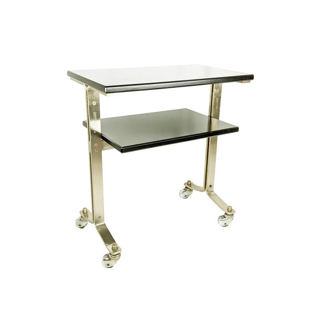 Brushed Steel & Stained Wood attributed to Giulio Moscatelli for Formanova, Italy, 1960s, Set of 2 For Sale - Image 9 of 18