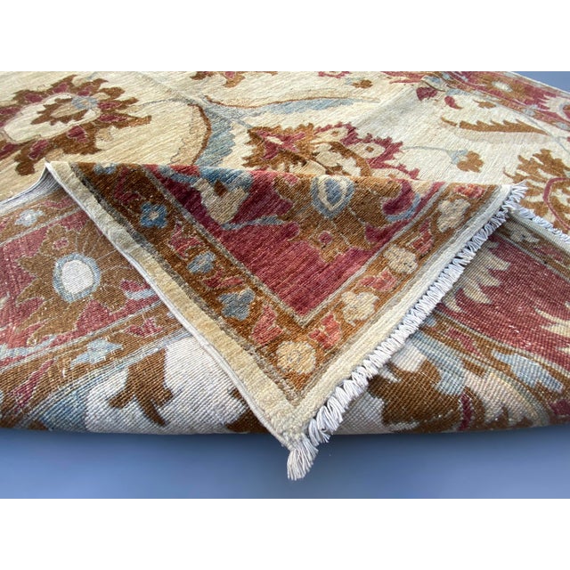 Handmade Sultanabad-Style Rug With Natural Dyes – 6.0×8.6ft For Sale - Image 12 of 13