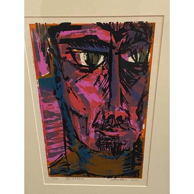 Mid 20th Century Modern Chromatic Magenta Lithograph by Richard Proctor For Sale - Image 5 of 8