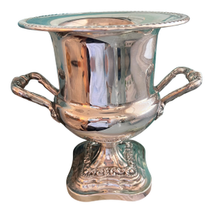 Vintage Silverplate Trophy Cup Champagne Bucket by Birmingham Silver Co.