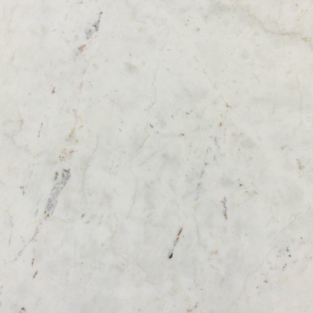 Stone Four Hands Oranda Dining Table - Polished White Marble w/ Sealant For Sale - Image 7 of 11