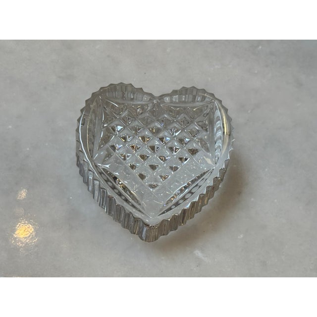 Waterford Crystal Waterford Crystal Heart Paperweight, Vintage For Sale - Image 4 of 12