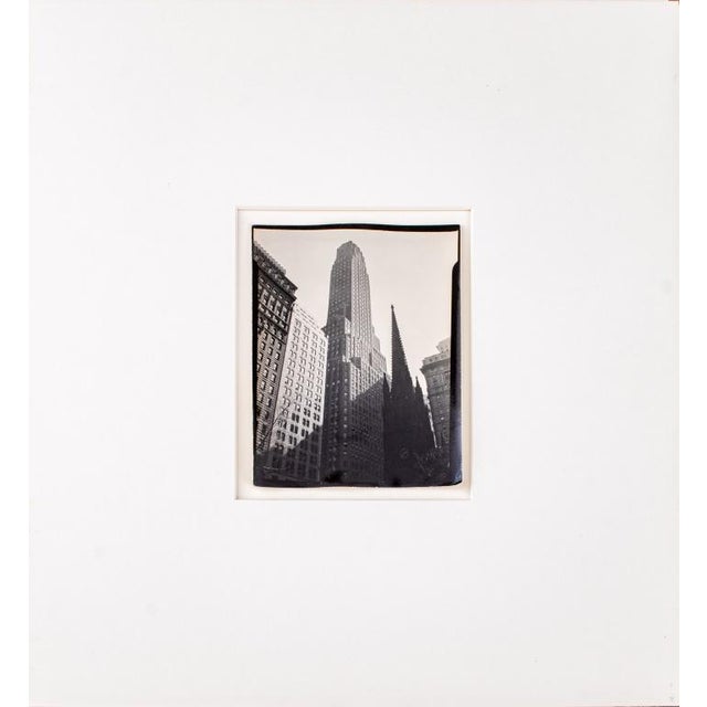 O. Winston Link (American, 1914-2001), "Trinity Church, New York City", Gelatin Silver Print, circa 1948-1952, signed in...