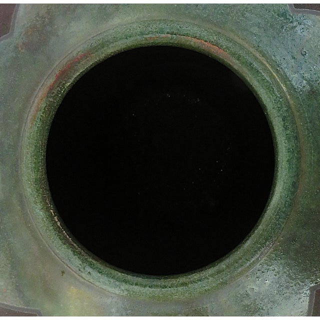 Large Studio Pottery Vase R. Kevin Kelley Raku Signed 11.5" X 11.5" For Sale In Providence - Image 6 of 7