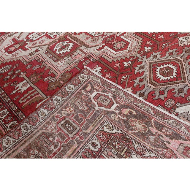 Persian Persian Heriz Rug For Sale - Image 3 of 8