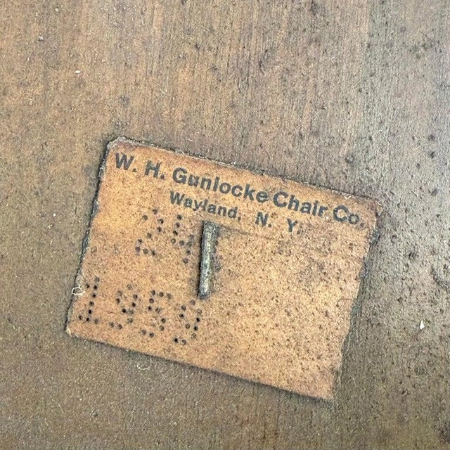 1950s Pair of Mid-Century Modern Walnut Armchairs by Gunlocke For Sale - Image 10 of 10