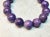 Contemporary Charoite Beaded Stretch Bracelet by Noblesse Oblige Studio, 9" For Sale - Image 3 of 10