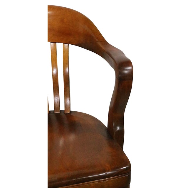 Set of Six Vintage Bank of England Jury Chairs C. 1910/40's For Sale - Image 11 of 18