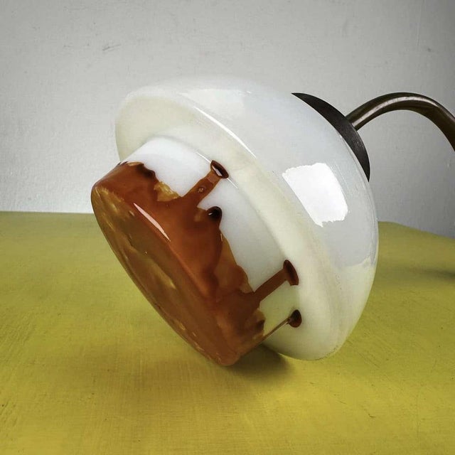 vintage wall light in opaline glass Height: 13 Width: 13 Depth: 28 This piece is attributed to the mentioned...