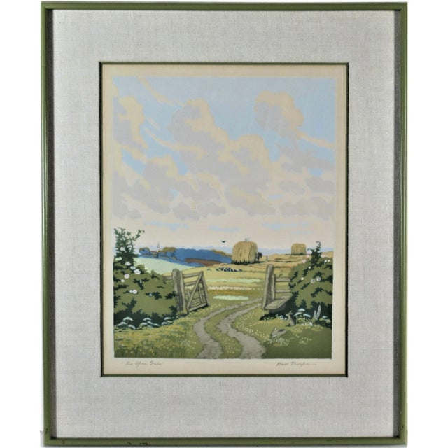 Printmaking Materials John Hall Thorpe, Open Gate, c,1925 For Sale - Image 7 of 7