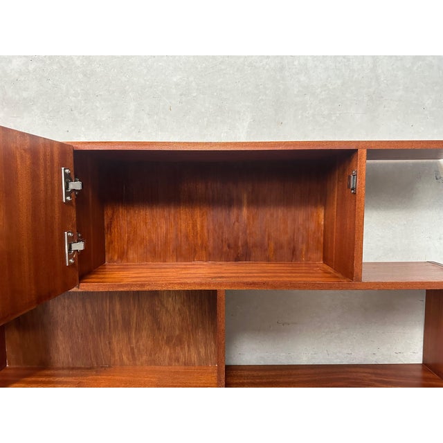 Mid-Century Modern Wall Unit in Teak, 1950s For Sale - Image 4 of 9