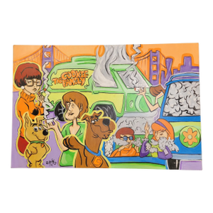 Painting of Cartoon Characters Scooby Doo & Cast