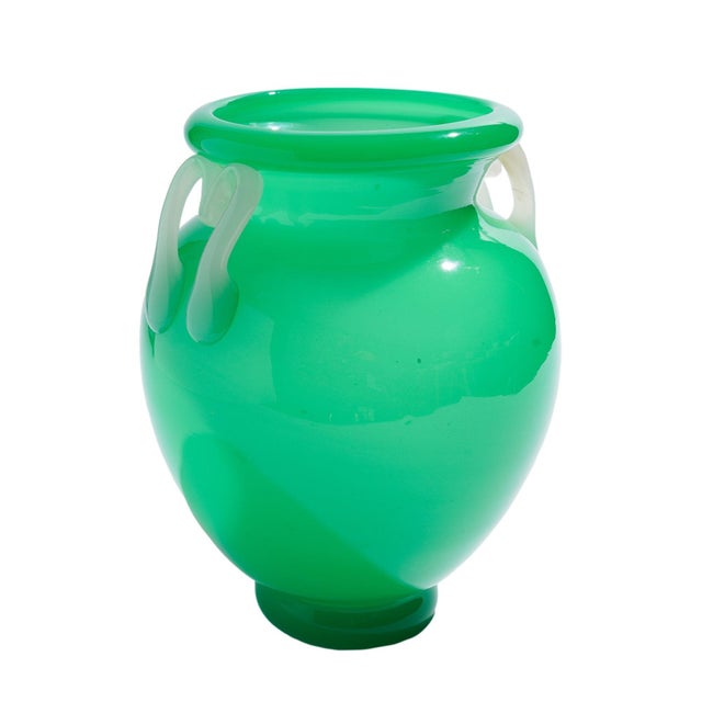 Large Jade Glass Amphora by Steuben, C. 1920 For Sale - Image 10 of 11