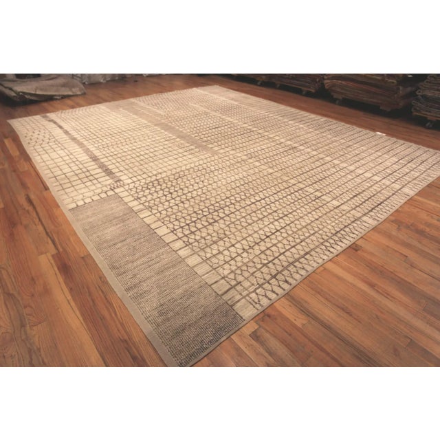 A Beautiful Large Geometric Contemporary Design Central Asian Rug, Country of Origin: Central Asia, Circa date: Modern Rugs