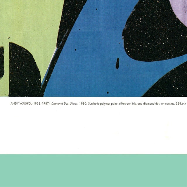 1990s 1999 Diamond Dust Shoes by Andy Warhol Vintage Fine Art Offset Lithography Print Poster 90s For Sale - Image 5 of 7