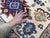 Ivory and Blue Kazak Wool Area Rug With Tribal Medallions, 4'10" X 6'7" For Sale - Image 11 of 15