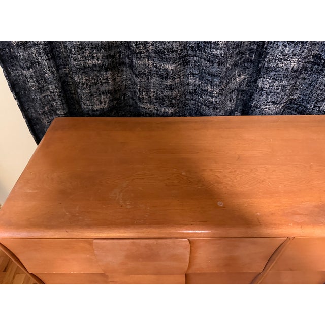 Mid-Century Modern 1950s Heywood Wakfield Kohinoor 6-Drawer Dresser With Mirror For Sale - Image 3 of 5