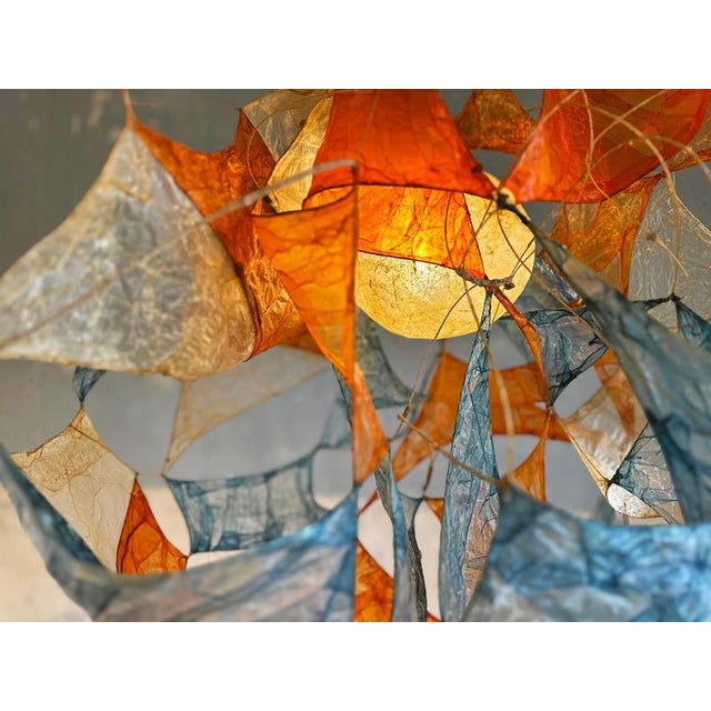 Not Yet Made - Made To Order Multi Léa Pendant Lamp in Bio Material with Natural Dyes by Thibault Philip For Sale - Image 5 of 7