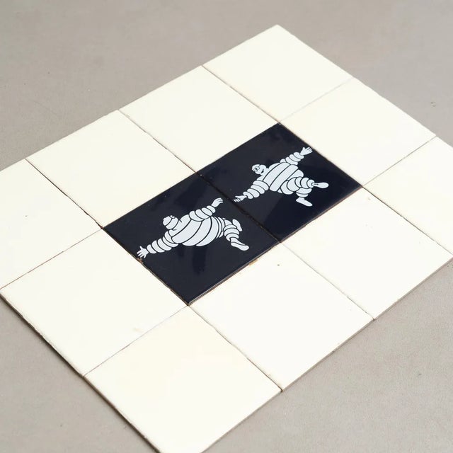 Vintage Michelin Man Tiles, 1960s, Set of 12 For Sale - Image 11 of 12