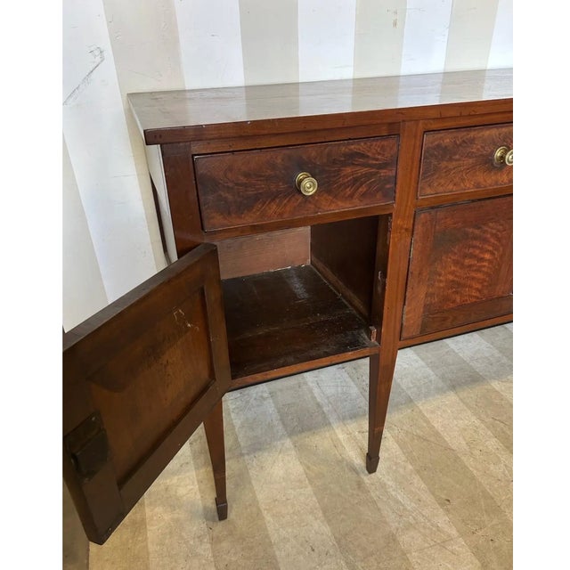 Late 18th Century Gorgeous Late 18th-Early 19th Century Inlaid Virginia Walnut Sideboard For Sale - Image 5 of 9