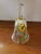 Shabby Chic Vintage Norleans Clear Hand Made Glass Hand Bell With Flowers, Made in Italy For Sale - Image 3 of 5