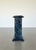 Late 20th Century Custom Italian Postmodern Verde Alpi Marble Display Pedestal With Rotating Stone Top For Sale - Image 5 of 8