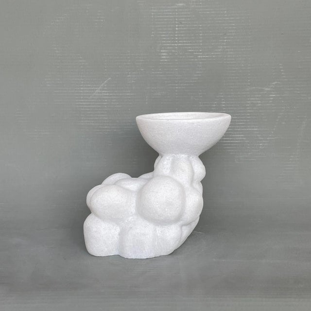 Round hand carved marble vessel by tom von kaenel dimensions: d16 x w25 x h21 cm materials: marble tom von kaenel,...