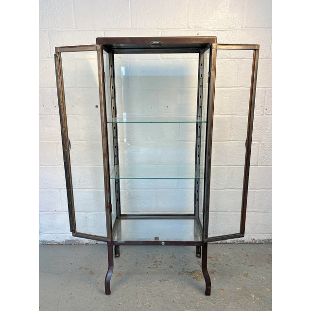 Vintage Dulton Glass Dentists Display Cabinet For Sale - Image 4 of 10