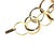 14 Yellow Gold Open Circle Link Necklace, 15" Drop For Sale In Tampa - Image 6 of 8
