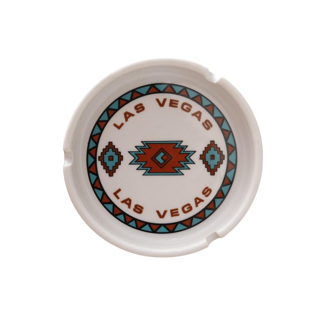Late 20th Century Ceramic Las Vegas Ashtrays, a Pair For Sale - Image 5 of 6