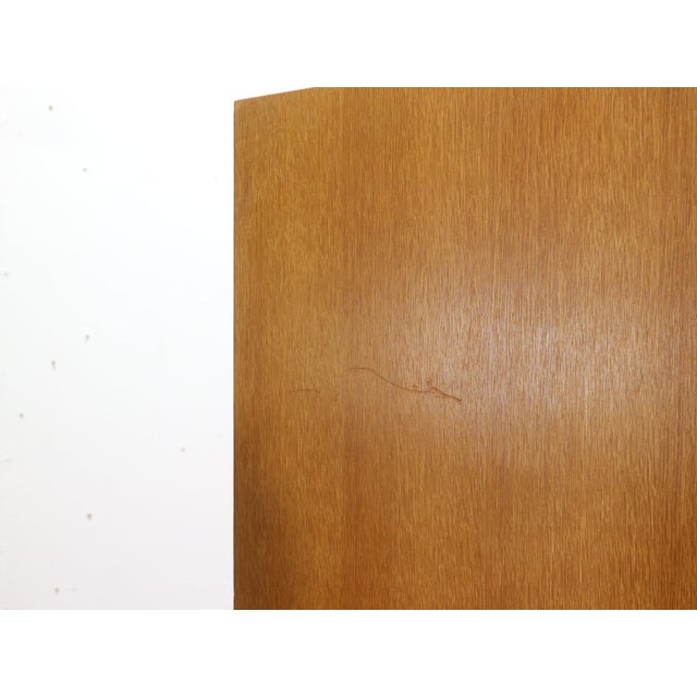 Brown Mid Century Modern Vintage Tall Boy Dresser Chest Drawers by Meredew Danish Style For Sale - Image 8 of 9