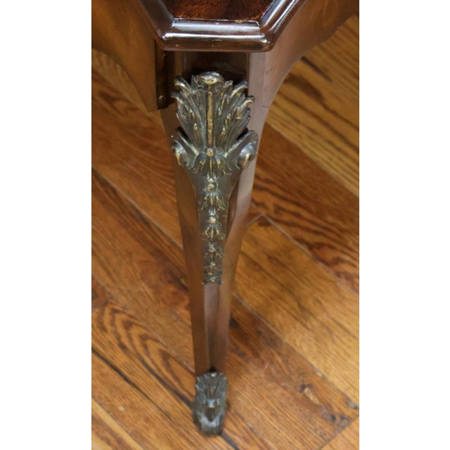 Theodore Alexander Mahogany French Style Cocktail Coffee Table For Sale - Image 12 of 13