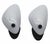 Black Space Age White and Black Wall Lamps, Italy, 1970s, Set of 2 For Sale - Image 8 of 8